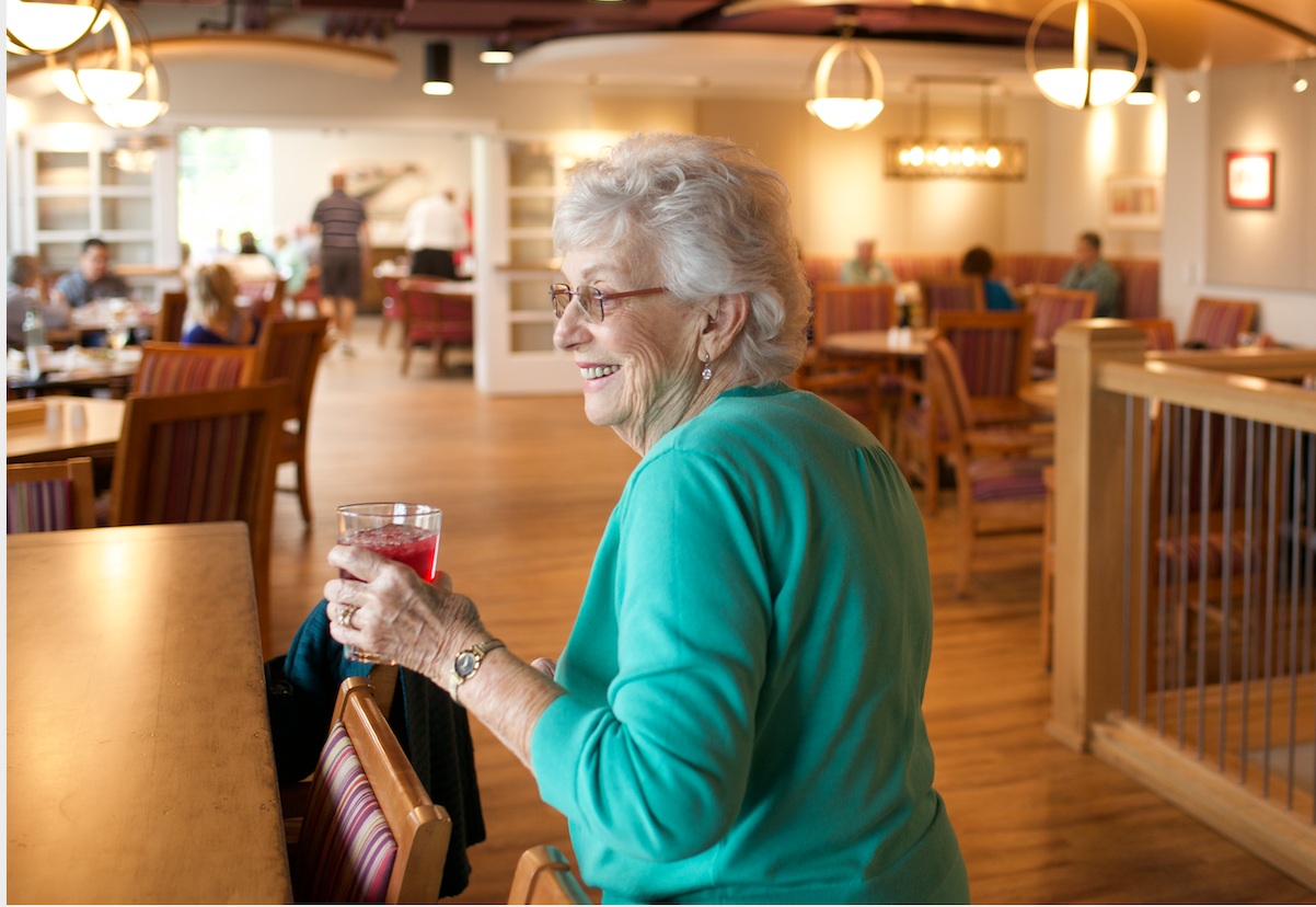 resident in dining room