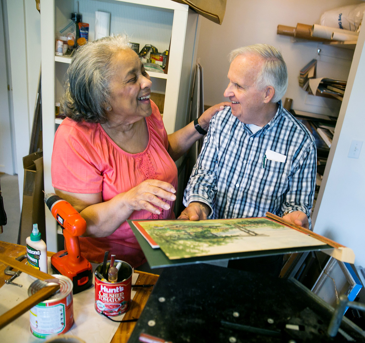 Collington residents share painting