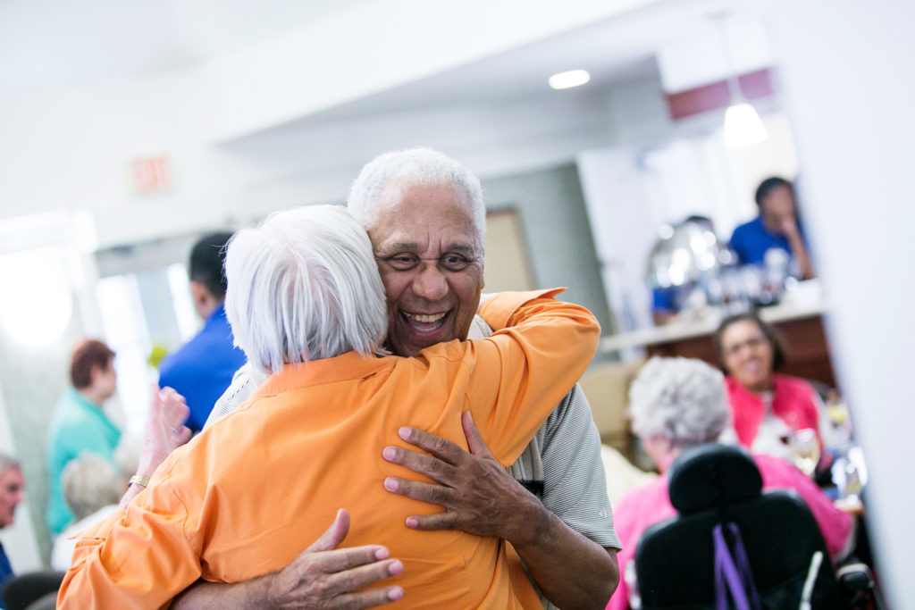 Seniors embrace