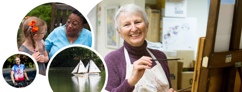 Collington residents doing various activities