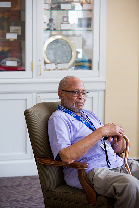 Resident in health center