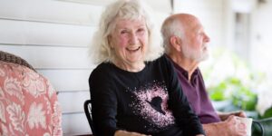Residents on porch