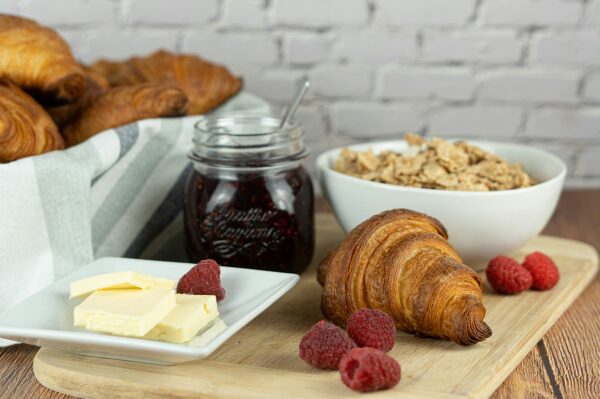 Croissants and berries