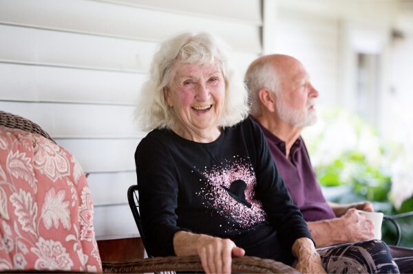 residents on porch